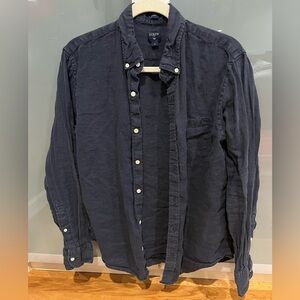 Jcrew blue linen button down